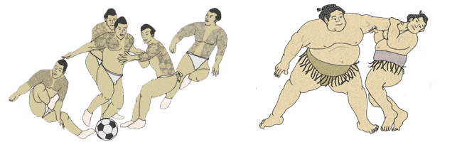 東京浮世絵コロシアムのコラージュの登場人物